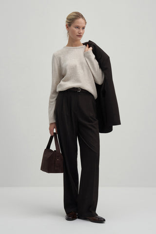 Stone Basic Woollen Knit Sweater
