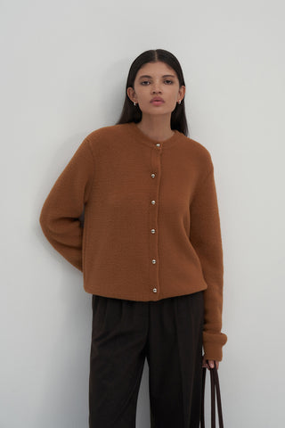 Limited Edition Fluffy Cardigan Tan