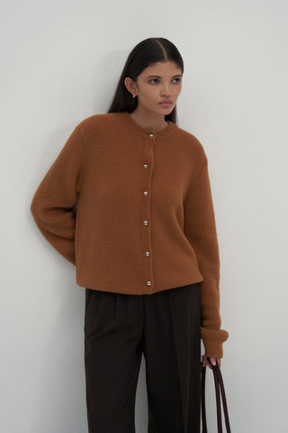 Limited Edition Fluffy Cardigan Tan