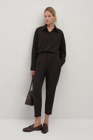 Private Edition Carrot Trousers Dark Brown