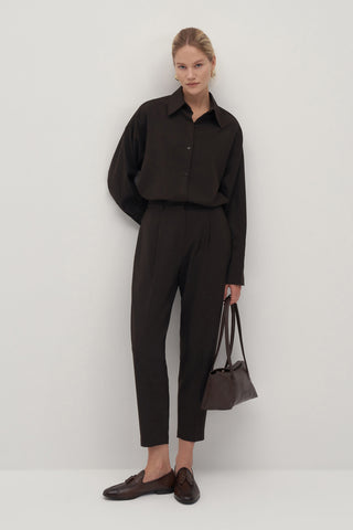 Private Edition Carrot Trousers Dark Brown