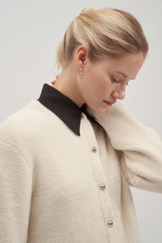 Limited Edition Fluffy Cardigan Ecru