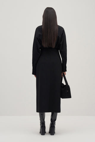 Private Edition Wrap Skirt Black