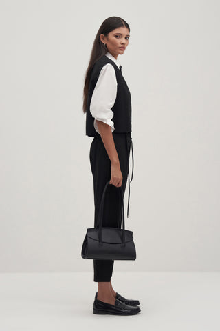 Private Edition Button Detail Vest Black