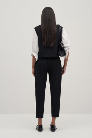 Private Edition Button Detail Vest Black