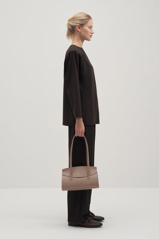 Private Edition Blouse & Everyday Trousers Set Dark Brown