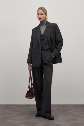 Private Edition Blazer Vest Palazzo Trousers Set