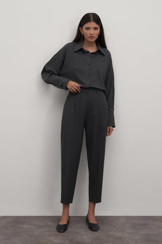 Private Edition Carrot Trousers Anthracite