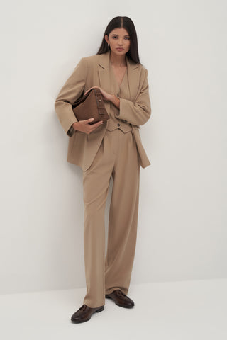 Private Edition Palazzo Pants Taupe