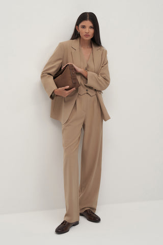 Private Edition Oversized Blazer Taupe