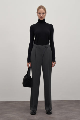 Private Edition Double Breasted Blazer & Cross Trousers Set Anthracite