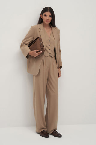 Private Edition Oversized Blazer Taupe