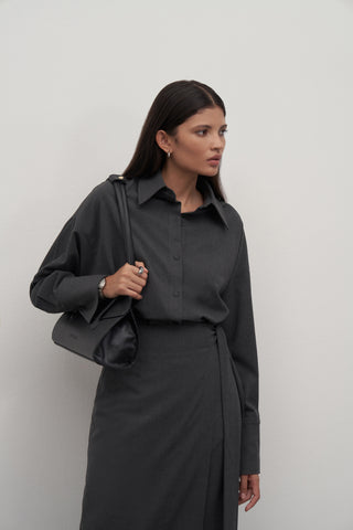 Private Edition Wrap Skirt Anthracite
