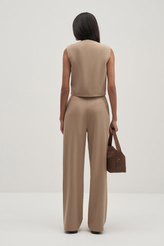 Private Edition Palazzo Pants Taupe