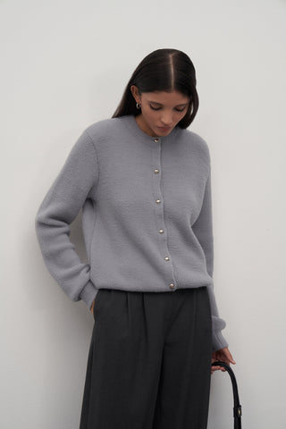 Limited Edition Fluffy Cardigan Gray