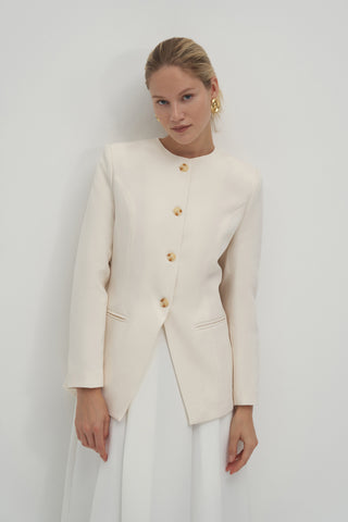 Esta Limited Edition Blazer Ecru