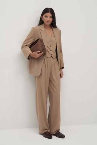 Private Edition Palazzo Pants Taupe