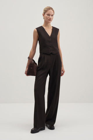 Private Edition Vest Dark Brown