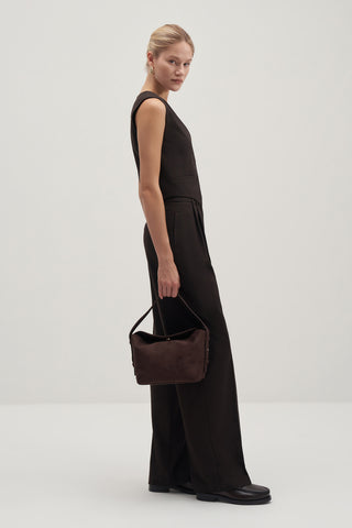 Private Edition Palazzo Trousers Dark Brown