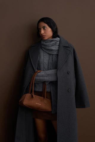 Luce Wool Oversized Coat Anthracite