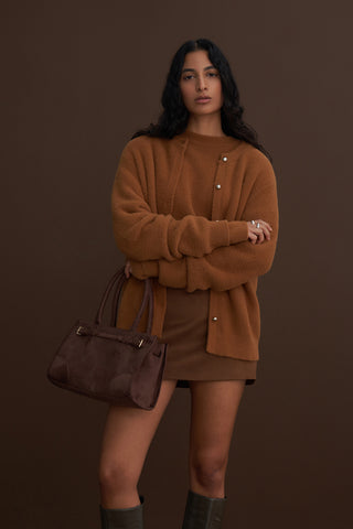 Limited Edition Fluffy Cardigan Tan