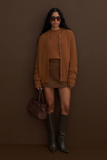 Limited Edition Fluffy Cardigan Tan