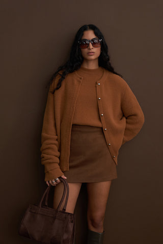Limited Edition Fluffy Cardigan Tan