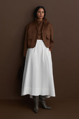 Vera Poplin Flared Skirt
