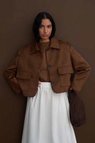 Vera Poplin Flared Skirt
