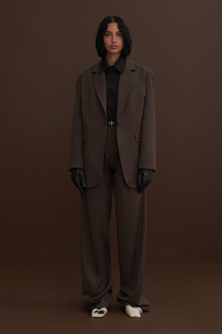 Limited Edition Oversized Blazer Dark Brown