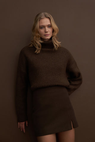Bitter Coffee Limited Edition Cashmere Skirt