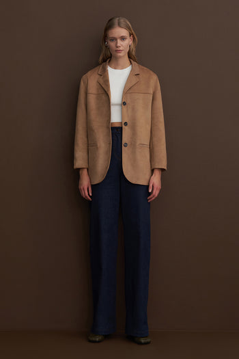 Escape Suede Jacket Taupe
