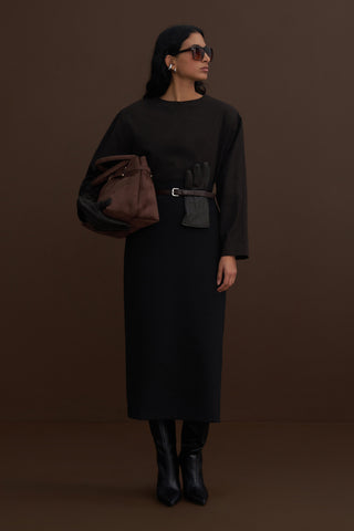 Private Edition Wrap Skirt Black