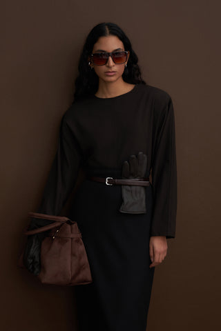 Private Edition Wrap Skirt Black