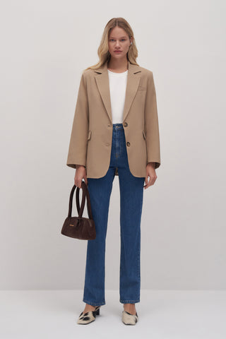 Private Edition Oversized Blazer Taupe