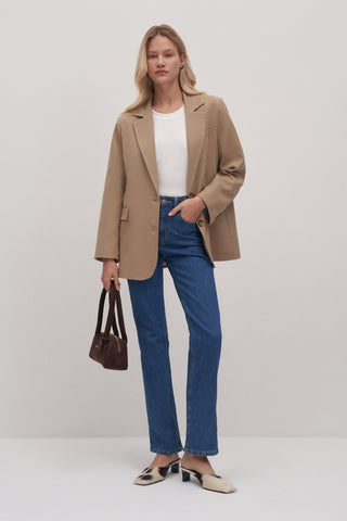Private Edition Oversized Blazer Taupe