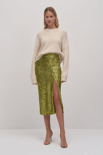 Design Sequin Midi Skirt