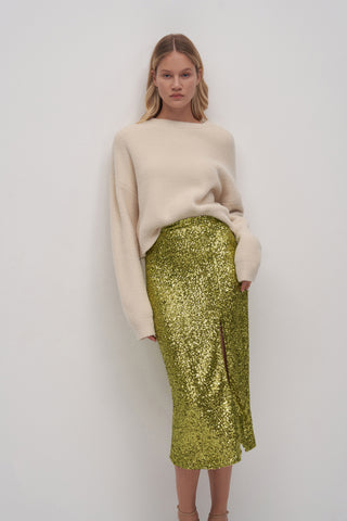 Design Sequin Midi Skirt