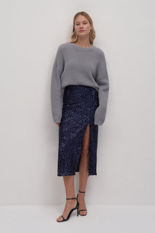 Design Sequin Midi Skirt
