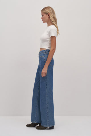 Mathilda Palazzo Denim Trousers