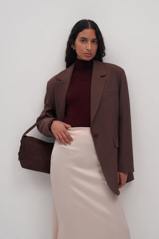 Limited Edition Oversized Blazer Burgundy