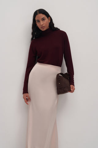 Lume Maxi Saten skirt