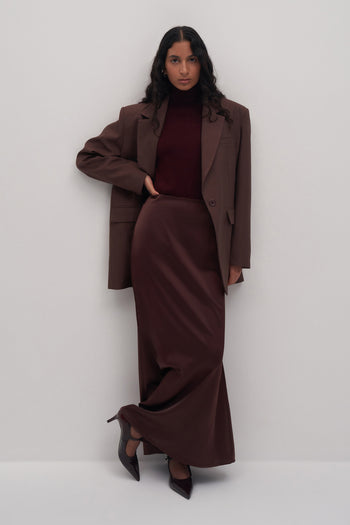 Lume Maxi Satin Skirt