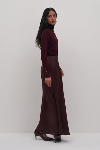 Lume Maxi Satin Skirt