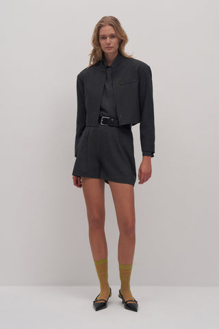 Mini Shorts with Piping Detail