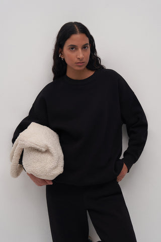 Basic Oversize Sweatshirt Jogger Tracksuit Suit