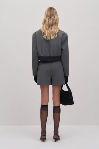 Mini Shorts with Piping Detail
