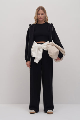 Oversize Double Zip Detailed Sweatshirt