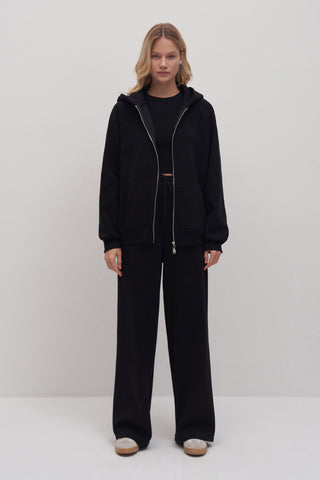 Oversize Double Zip Detailed Sweatshirt