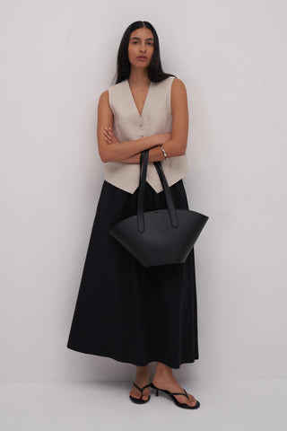 Vera Poplin Flared Skirt